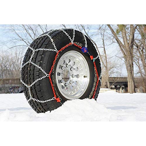 Auto-Trac 155505 Series 1500 Pickup Truck/Suv Traction Snow Tire Chains With Diamond Cross Pattern For Grip And Smoothness, 4 Pack #TOP5