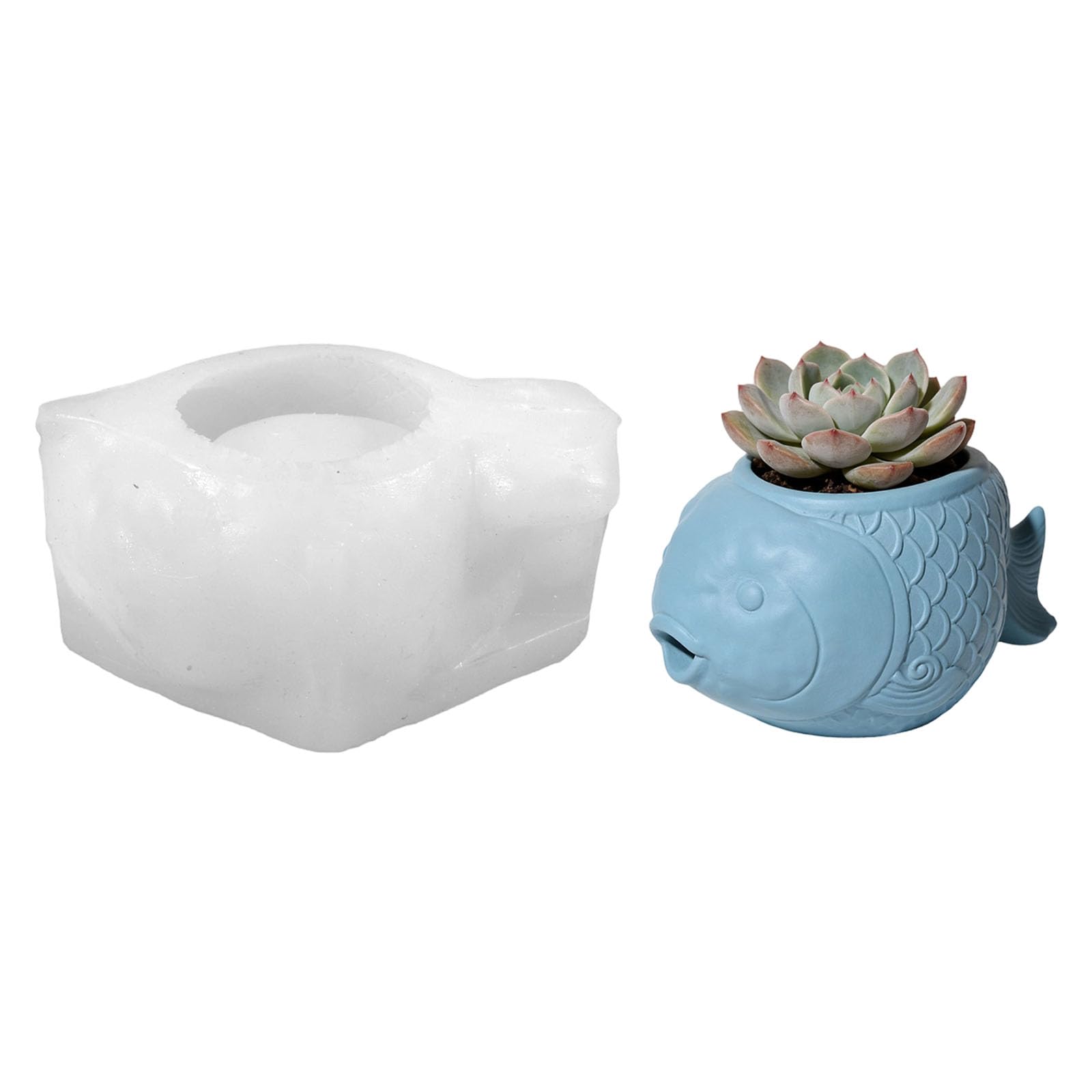 Shntig Shape Silicone Molds Multipurpose Silicone for Making Container Flowerpot Storage Bowl Resin Casting Soap Cast