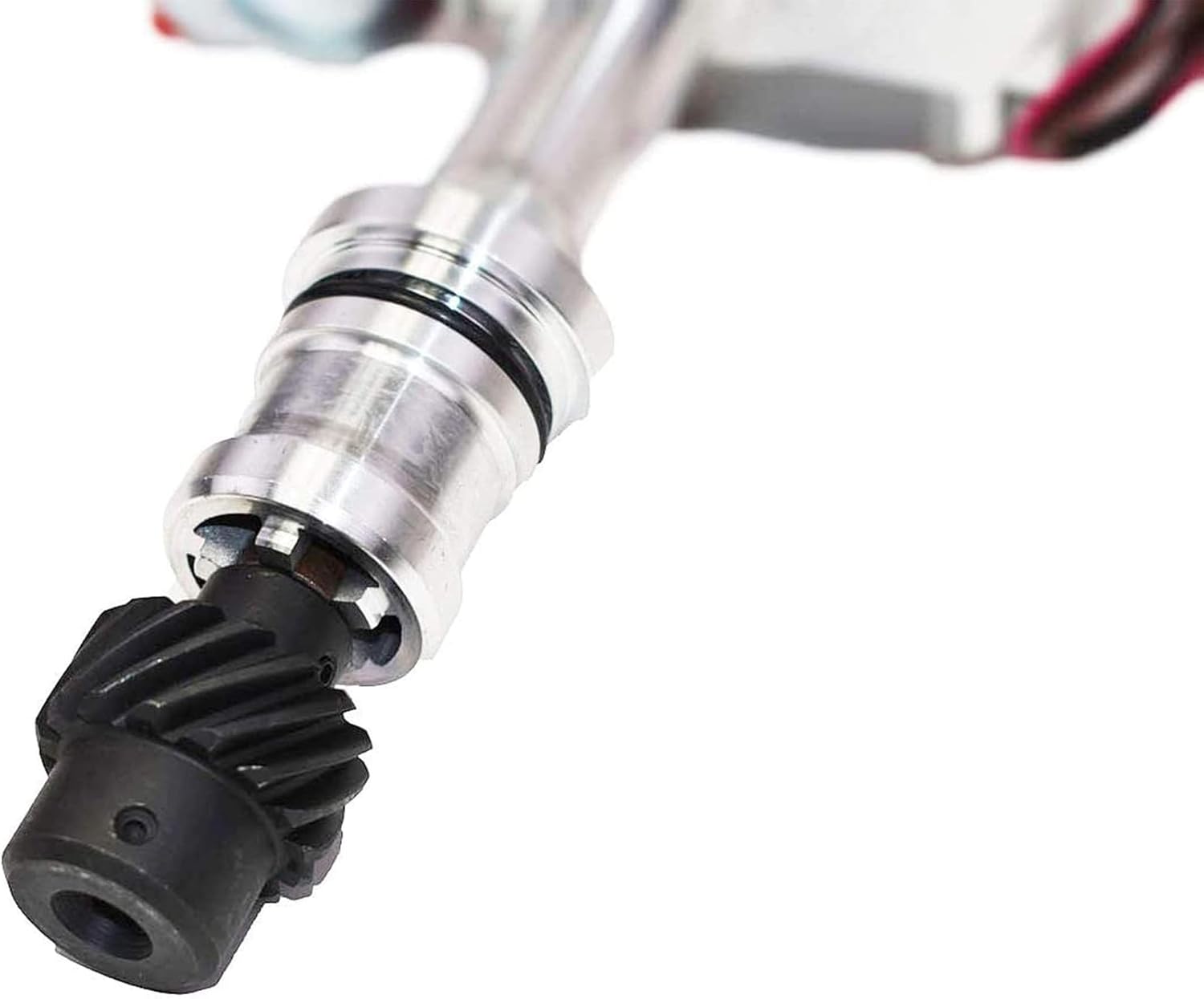 A-Team Performance HEI Complete Distributor & Ignition Coil - Red Cap - 65KV High-Voltage Performance Ignition Coil - CNC Aluminum Shaft & Hardened Gears - Compatible with Oldsmobile V8 260-455