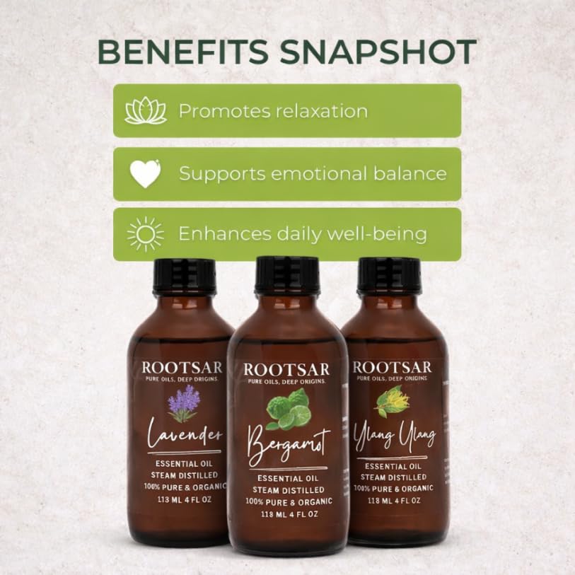 Set de Aceites Esenciales: Lavanda, Bergamota y Ylang Ylang miniatura 4
