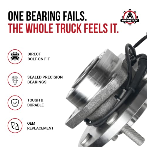 Image of Front Wheel Bearing and Hub Assembly - Compatible with Infiniti, Nissan - QX56, Armada, Pathfinder Armada, Titan - Rear Wheel Bearing - Replaces 515066, 951-098, 402027S000-2004-2007