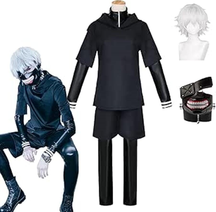 東京喰種 金木研 コスプレ 衣装 Amazon.co.jp: 東京喰種 金木研 コスプレ衣装 ウィッグ付き 仮面付き