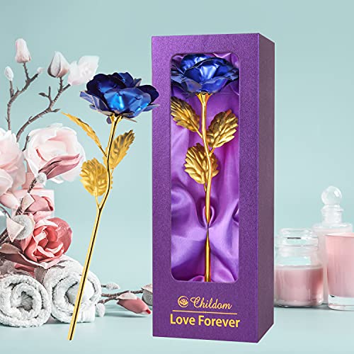 Childom Mothers Day Roses Gifts For Her Mothers, Mom Birthday Gifts, Blue Rose Flower Mom Gift With Gift Box, For Mom From Daughter Son, Roses Gift Idea For Mothers,Women,Her, Wife, Grandma #TOP3
