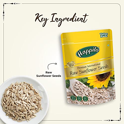 Image of Happilo Premium Natural Authentic Sunflower seeds No shell 1000g Value Pack, Healthy Protein Snack for Diet Food