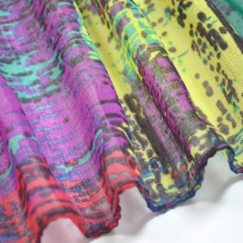 GXIHOUSLGC Mixed Colors Oil Paint Tie-dye Spring Fashion Versatile Lightweight Infinity Scarves Head Wrap (color-B05) — view 6