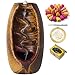 INONE Ceramic Incense Holder, Waterfall Backflow Incense Burner, Free 30 pcs Incense Cones