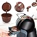 Dolce Gusto, Cialde Riutilizzabili Dolce Gusto, 4 Capsule Di Caffè Riutilizzabili in Plastica, Riutilizzabile Per Macchine Da Caffè Con Cucchiaio