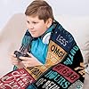 10 Year Old Boy Gift, Best Birthday Gifts for 10 Year Old Boy, Boys Age 10 Gifts Ideas, 10 Yr Old Gifts for Boys, 10th Birthday Decorations Blanket 60"X 50", Soft Warm Cozy Throw for Bed Sleep #4