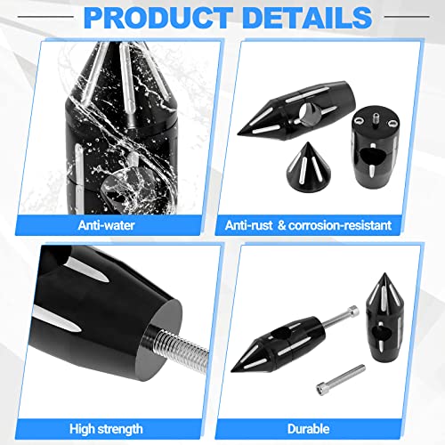 Oxmart Motorcycle Handlebar Riser 1" 26Mm Pointed Riser Clamps Aluminum Extender Head Up Adapter Riser Compatible With Harley Honda Suzuki Atv Dirt Bike (1" 26Mm, Black) #TOP3