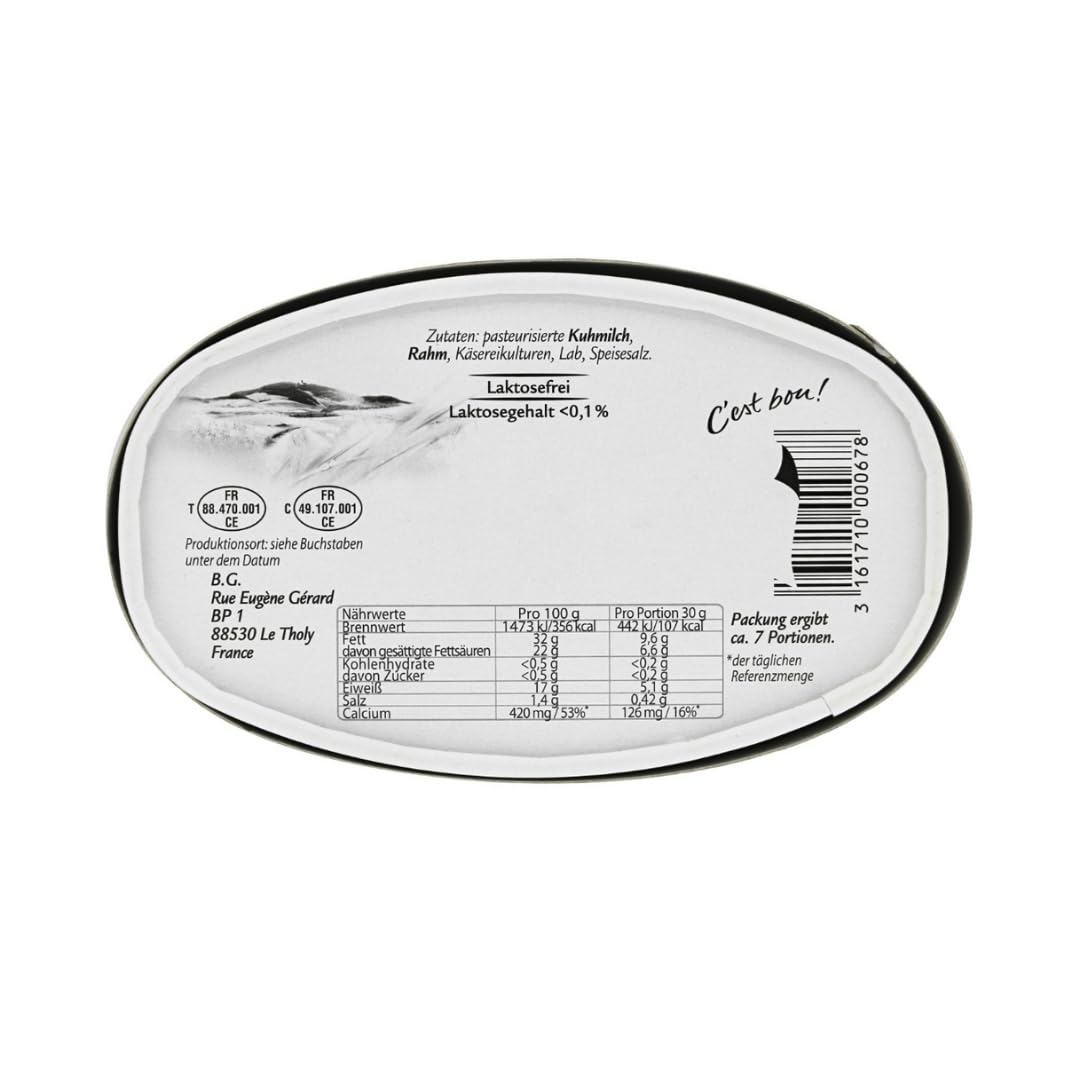 Gierramont Weichkäse Natur Käse Weichkäse Käse Französischer Käse 200 Gramm, 4er