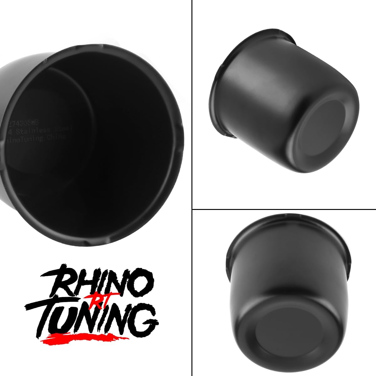 Rtrhinotuning Stainless Steel Push Through Center Caps 3.31" for Trailer Truck Rv Wheel Rims Chrome Trailer Hub Cap 3.03" Hight 4 PCS Wheel Center Caps