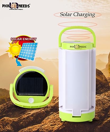 Pick-Ur-Needs-Solar-Rechargeable-Emergency-LED-Foldable-Floor-Lantern-Table-Lamp-Light-Power-Bank-Light-Green