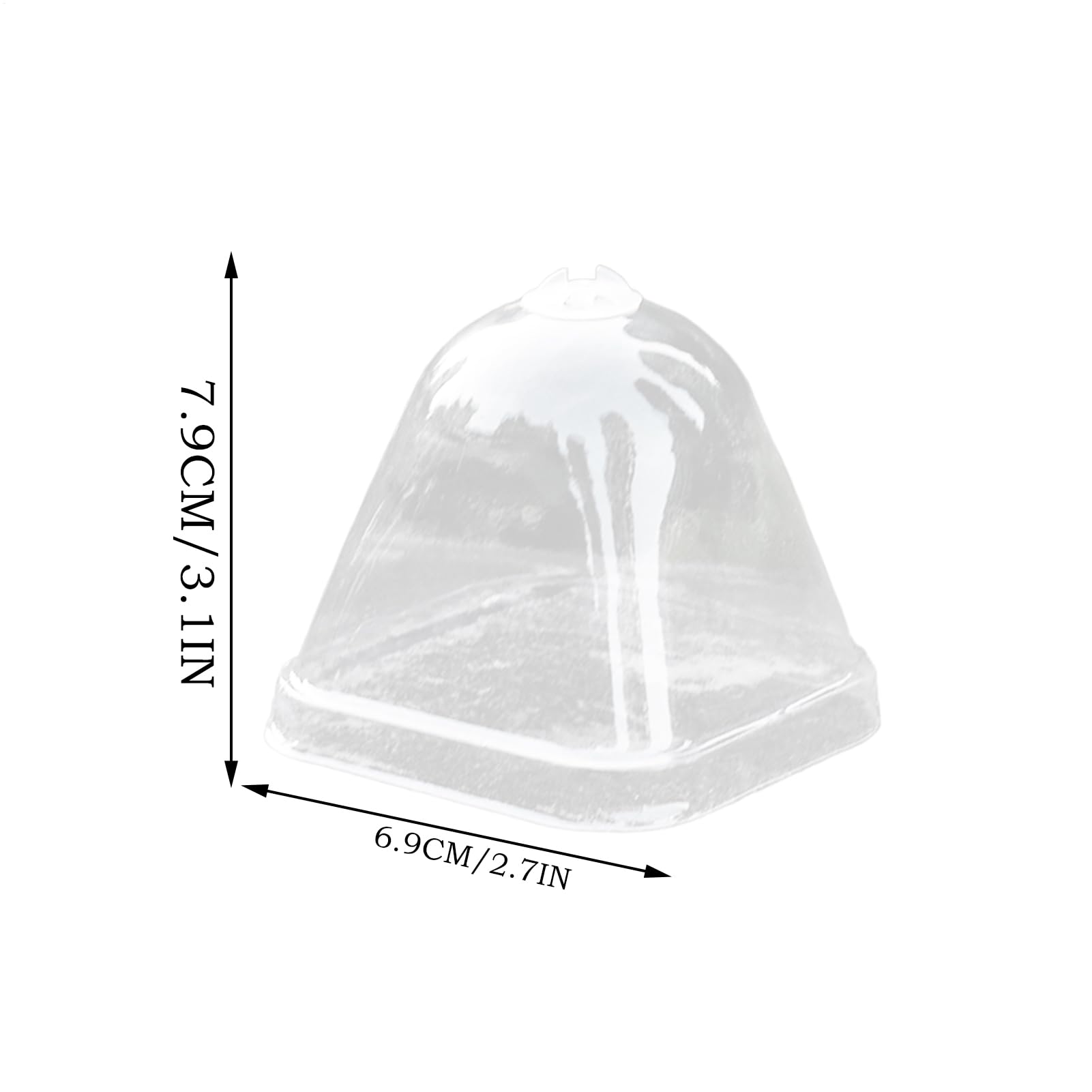 Cúpulas De Humedad para Plantas - Cubierta Protectora Transparente para Plantas - Tapa de Aislamiento Térmico 10X para Macetas de Vivero con Control de Humedad e Impermeable