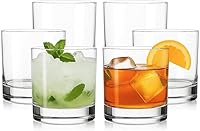 Vista 1 de LEMONSODA Lowball Marino Rocks Vaso, cristalería de barra clásica para mojito, whisky, cóctel, cócteles sin alcohol y vaso de agua potable, 10 onzas