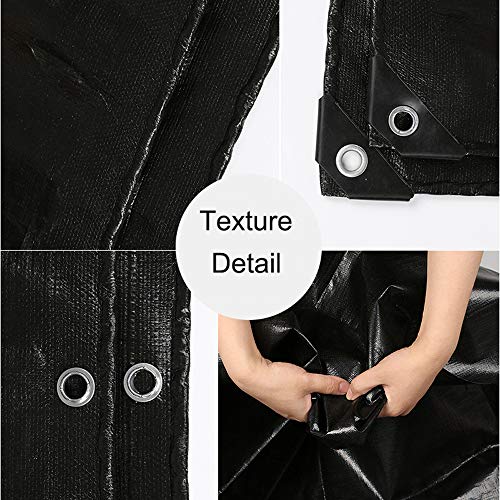 Cobertura de lona à prova d'água para barraca de lona, preto, resistente, impermeável, lona para ca