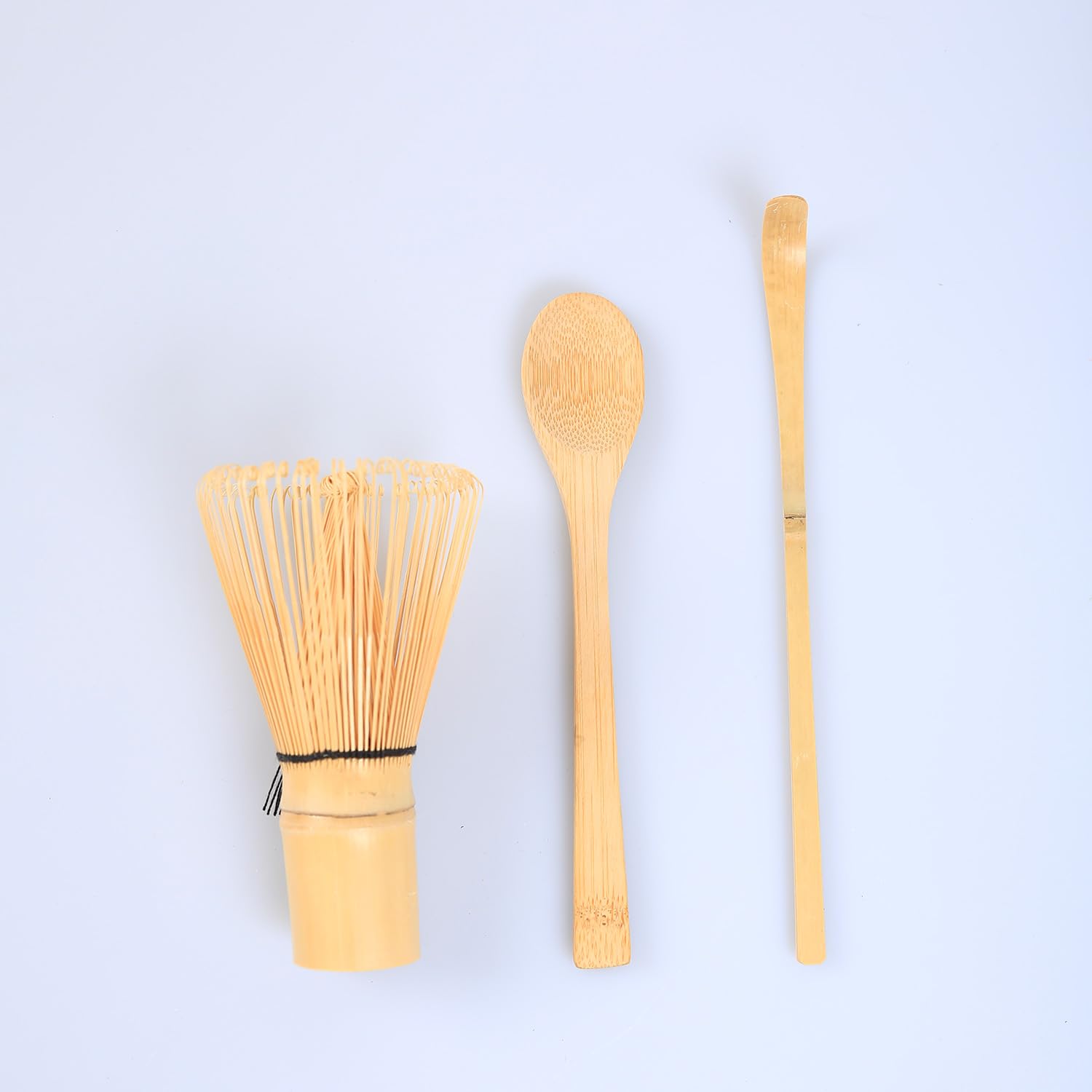 Yoseka Bamboo Tea Whisk, Tea Scoop, Tea Spoon Set for Matcha - 3-Piece Set of Bamboo Tea Utensils : Home & Kitchen