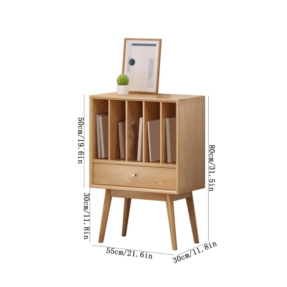 Porta CD Vetrina in legno for dischi in vinile con cassettiera credenza multifunzionale for la casa