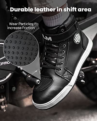 Ilm ILUS-FA-M1006-B-40 Motorcycle Shoes For Men Black Waterproof Street Riding Protective Gear Breathable Powersport Anti-Slip Footwear thumb #3