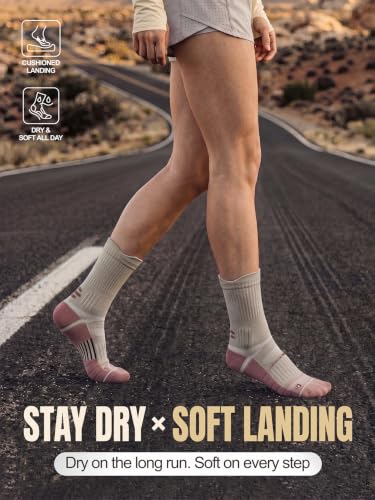 Image of Coolmax Running Socks for Women Stay Dry Cloud Cushioned Compression