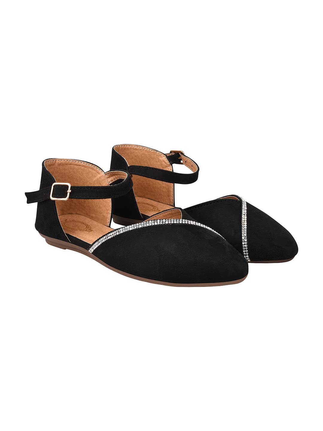 Shoetopia Womens Block Heel Ballet Flats Black (B0BSCBFMBX) Amazon Price History, Amazon Price Tracker
