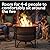 Sunnydaze 23-Inch Cauldron-Style Smokeless Wood-Burning Fire Pit with Cover and Poker - Steel Outdoor Smokeless Fire Pit for The Backyard