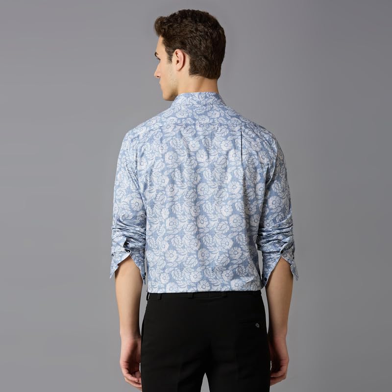 Image of MARK & ALBERT Men's Slim Fit Cotton Formal Shirt