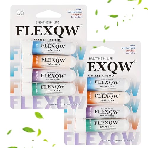 8 Stück Nasal Stick Minze-Aromatherapie-Naseninhalator Tragbare Nasal Stick Öle Inhalator-Röhren Für Reisen Und Erhöhen Konzentration Und Schnelle Hilfe Von Einer Verstopften Nase