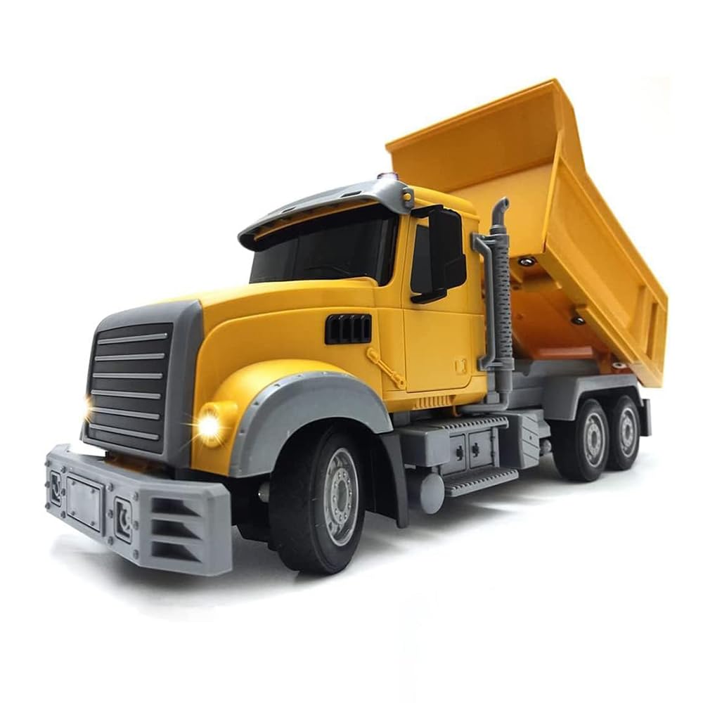 Sponsored Ad – Xspring Remote Control Dump Truck, 6 Channel Rechargeable RC Construction Vehicle Truck, Strong and Durable Construction Toys, Remote Control Car for Kids with LED Lights for Boys Girls