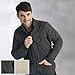 West End Knitwear Mens Merino Wool Full Zip Aran Sweater