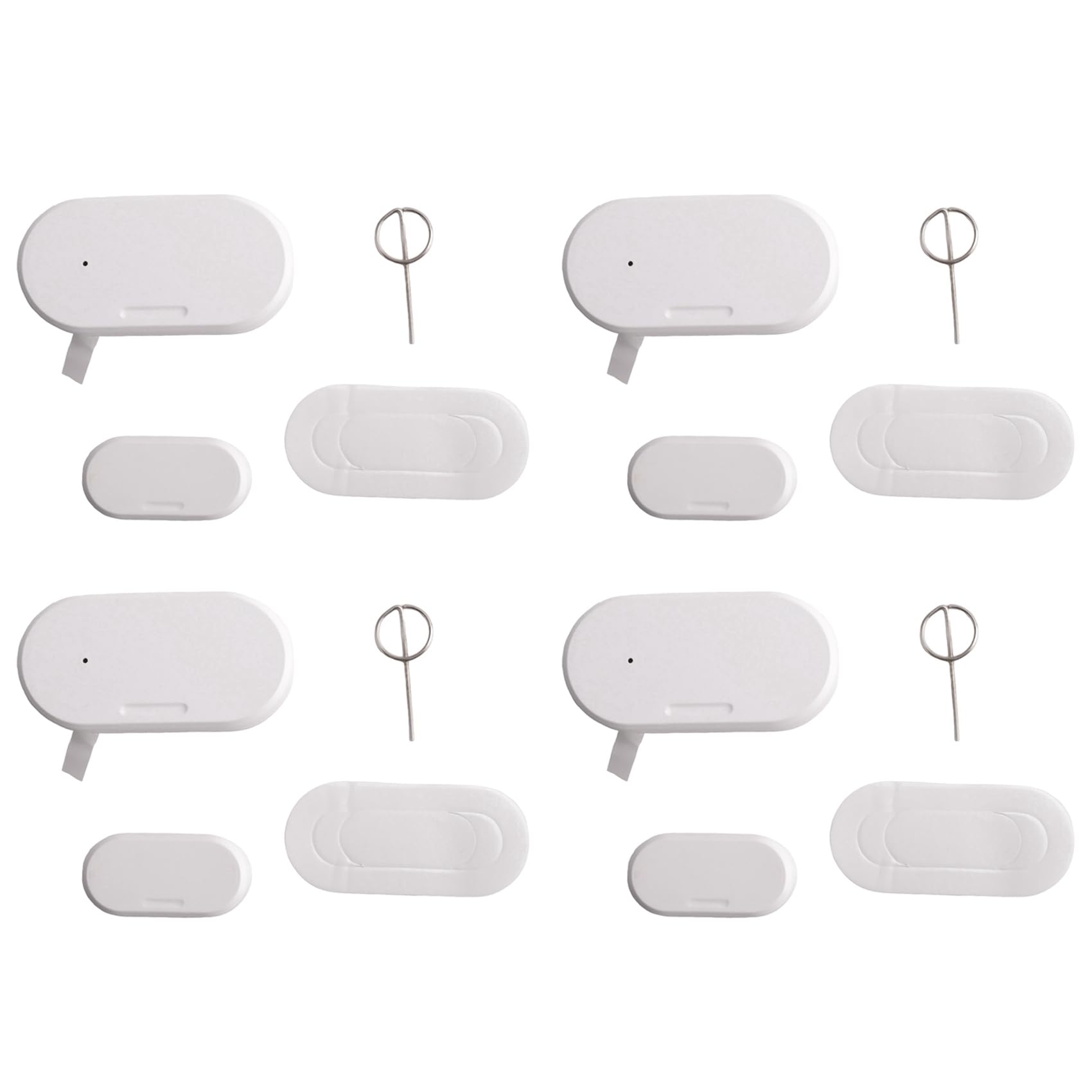 Jnchdghwa White Tuya Zigbee 3.0 Smart Contact Detectors Security Gate Door Window Sensor Transducer Smart Life Home(4Pcs)