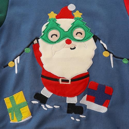 Toddler Boys Sweatshirts Christmas Sweater Shirt Kids Reindeer Pullover Baby Long Sleeve Tops Xmas Clothes 1-7T3