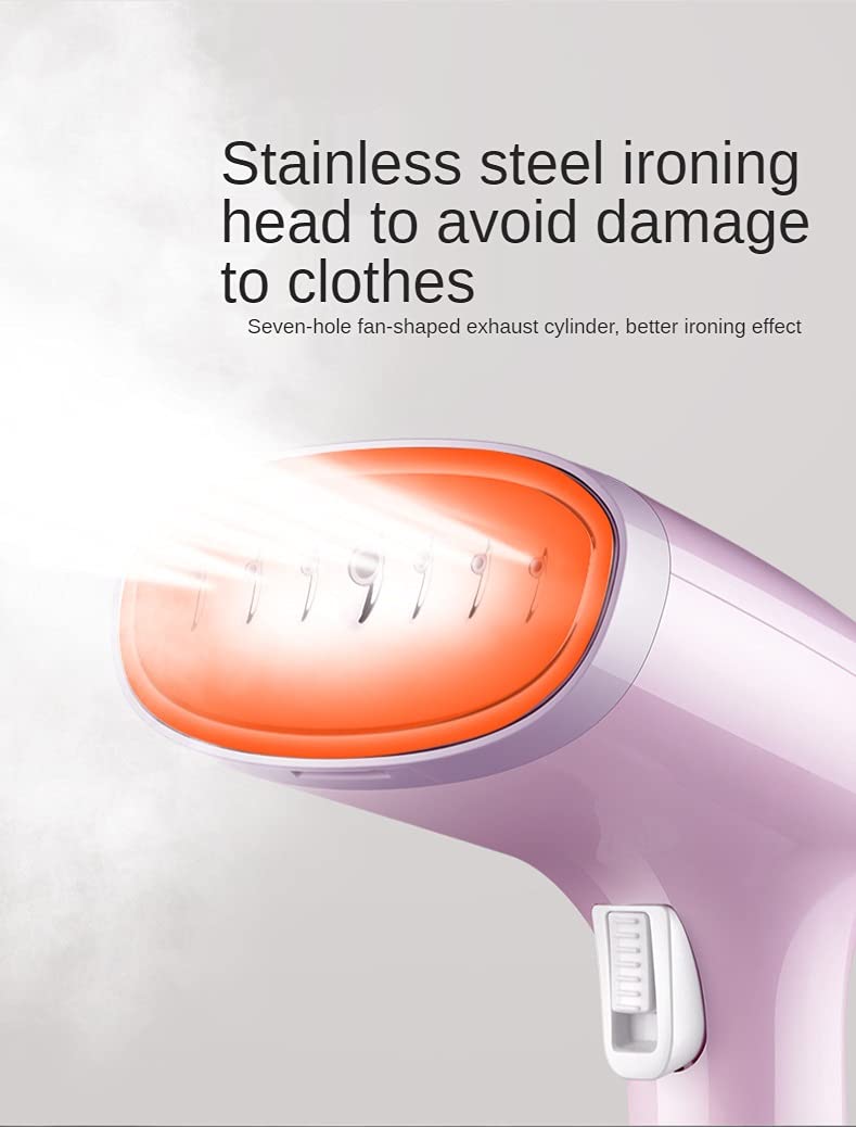 Steam Iron Garment Steamer Tessuto palmare 1500W Viaggi Verticale 280ml Mini Portatile in Viaggio per la casa da Stiro Stiratrici a Vapore Verticale 853 (Color : RZ518, Plug Type : B)