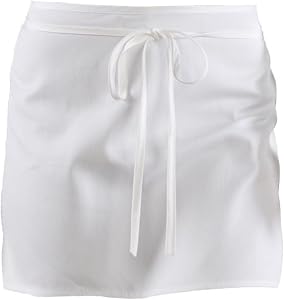 💎 86% MEGA DEAL! CHEMAGLIETTE! Grembiule Corto Cucina Uomo Donna – Grembiuli Da Lavoro Barbecue Cameriere Sala, Casacca Per Ristorante Bar Pizzaiolo Barman Barista, Senza Tasca Con Cintura Basic Half Apron