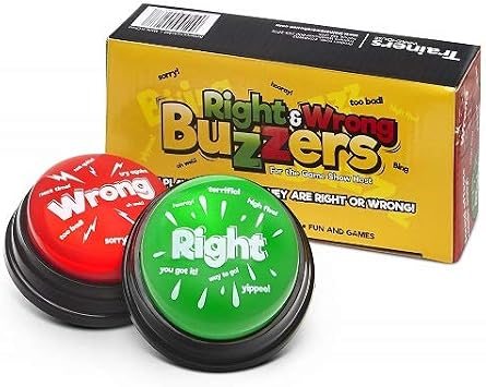Right & Wrong Answer Buzzers (2 pcs) New & Improved