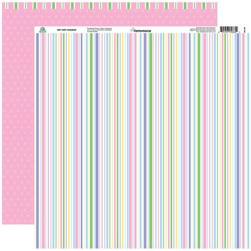 Reminisce Happy Easter 12 by 12-Inch Double Sided Scrapbook Paper, Hip Hop Hooray