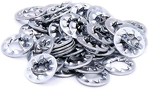 Merriway BH04109 (40 Pcs) Assorted Internal Teeth Shakeproof Lock Washers M5, M6, M8 and M10 Internal Teeth - 10 of each