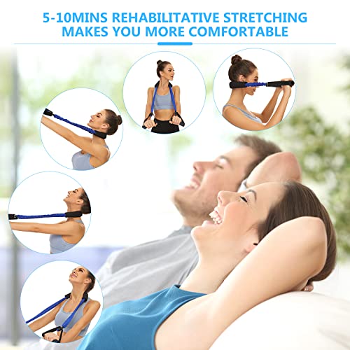 Image of Neck Stretcher Exerciser, Cervical Traction Device for Neck Pain Relief and Cervical Spine Alignment. Portable Neck Traction Exerciser for Home /Office, Neck and Shoulder Relaxer. (20-25 Pounds)