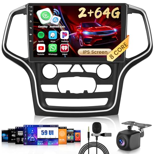 Inefala 2GB 64GB Stereo for Jeep Grand Cherokee 2014 2015 ...