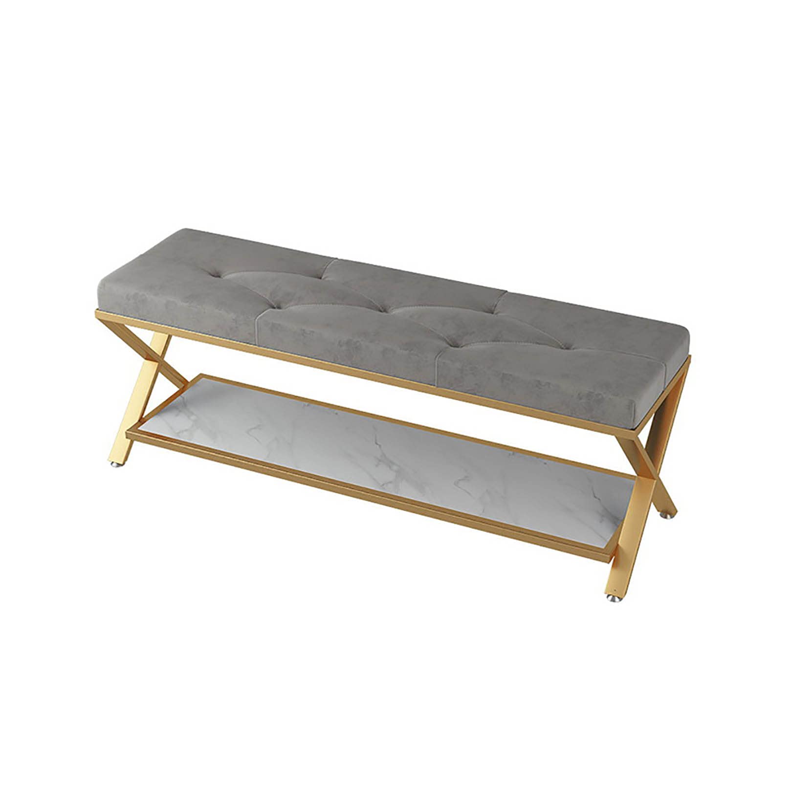 WJFTODAY Stylish Entryway Shoe Bench with Storage Cushioned Seat & Durable Iron Frame Ideal for Hallway Mudroom Living Room & Front Door nization