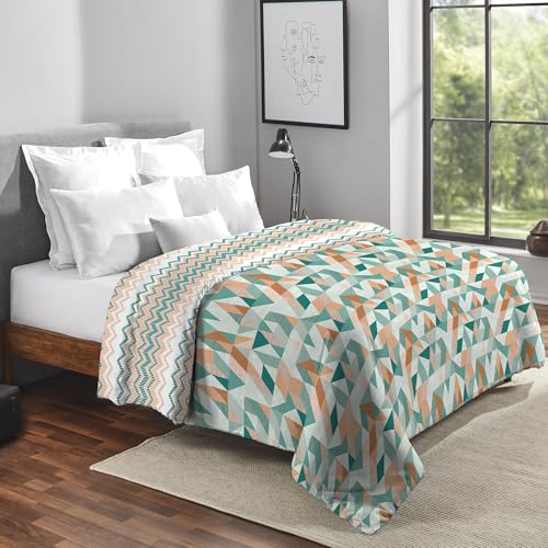 Image of HOME ELEGANCE by Mytrident Printed AC Comforter Set Double Bed | Quilt Blanket for Summer| King Size | 220 cms x 240 cms | Rustic