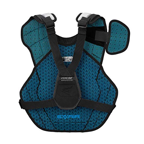 Easton Pro X Baseball Catchers Chest Protector Without Commotio Cordis Foam | Adult | Black | 2020 | Double Layer Design + Evair Foam | 4 Point Strap System + Neoprene Back For Superior Fit & Comfort #TOP1