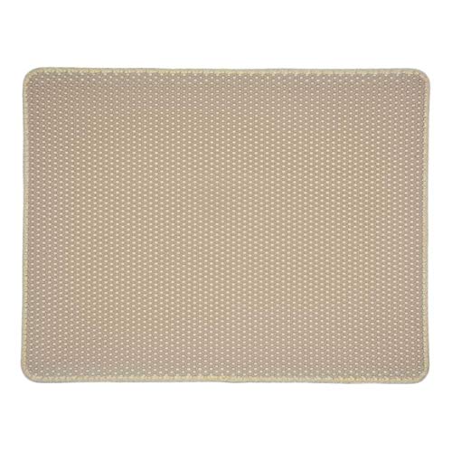 Tapis litière chat imperméable et lavable pour retenir les grains de litière