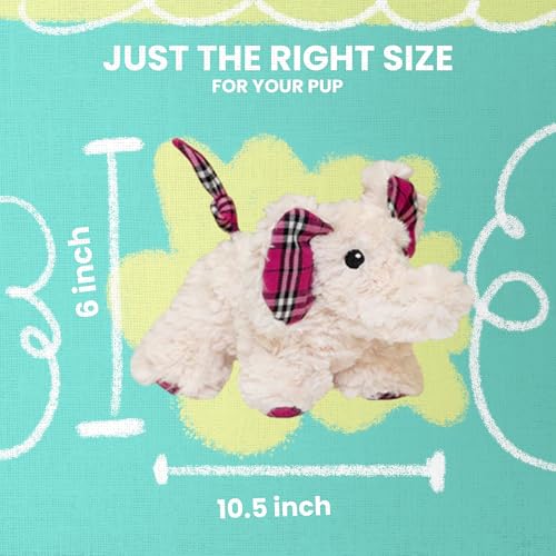 Juguete para perro de peluche Snugarooz Ella el elefante miniatura 4