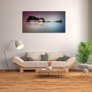 DZL Art A72674 Canvas Wall Art for Living Room Bathroom Wall Decor for Bedroom Kitchen Artwork Guitar Island Canvas Prints Man Cave Music Lover Gift DZL Art A72674 Canvas Wall Art for Living Room Bathroom Wall Decor for Bedroom Kitchen Artwork Guitar Island Canvas Prints Man Cave Music Lover Gift