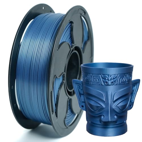 Image of Metal Bluing PLA 1.75mm 1kg Shiny Smooth Metallic 3D Filament Spool FDM AMS | Metallic finish Shiny Smooth surface High intensity Beginner friendly No tangle 1kg spools 2.2lbs for Printer Bambu Ender
