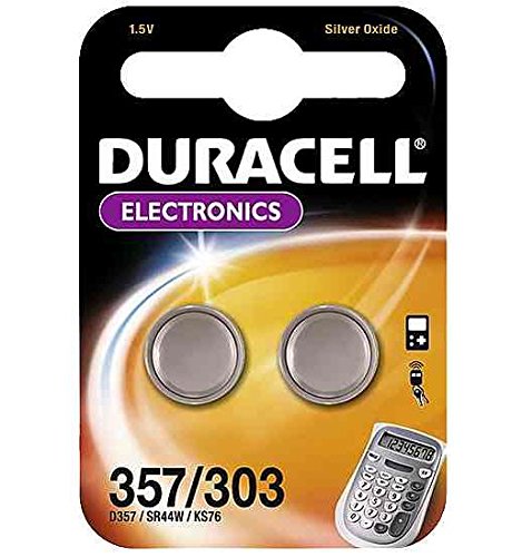 Duracell – Lote de 12 blists 2 pilas botón óxido plata "Electronics 357/303/SR44