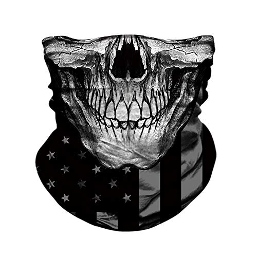 Image of Skull Face Mask Bandanas, Neck Gaiter, Headwear, Magic Scarf, Headband for dust Sun Wind
