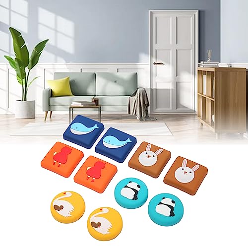 10 Peças de Protetor de Parede Batente de Porta de Borracha Macia para Mitigação de Ruído Batente de