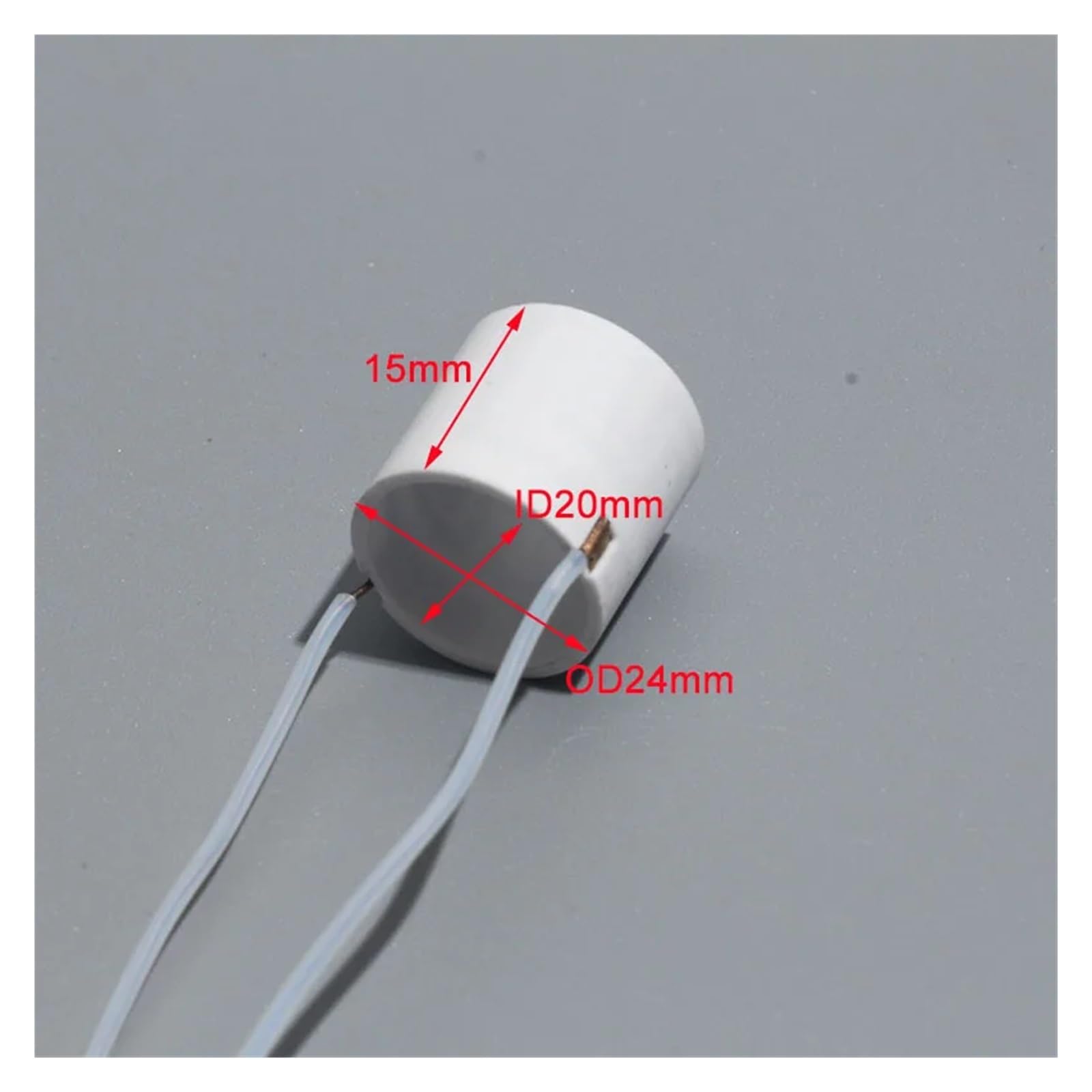 MCH Keramik-Heizring, Außendurchmesser 24 mm, Innendurchmesser 20, Höhe 15, Mehrspannungs-Heizelement (3,7 V–48 V) for hohe Temperaturen(24V 115W 490C)