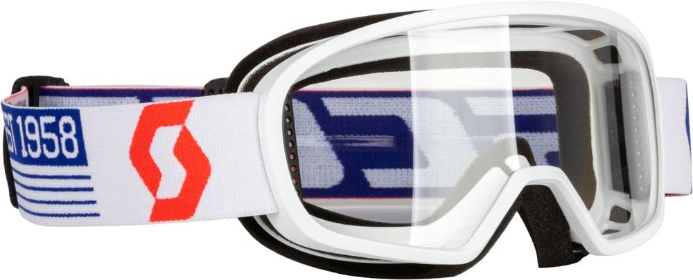 Amazon.com: SCOTT 272838-1030043 Buzz MX Youth Goggle, White/Red